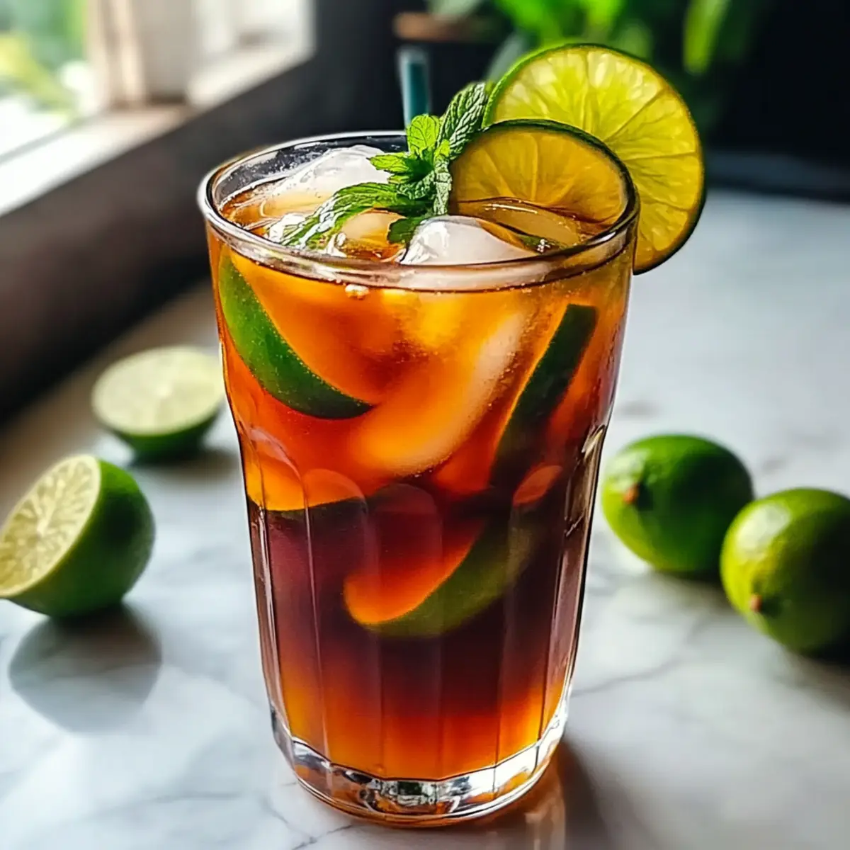 Erfrischender thailändischer Limetten-Eistee für den Sommer