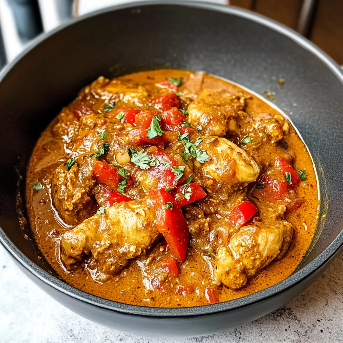 Afrikanischer Hühner-Erdnuss-Eintopf für jeden Tag