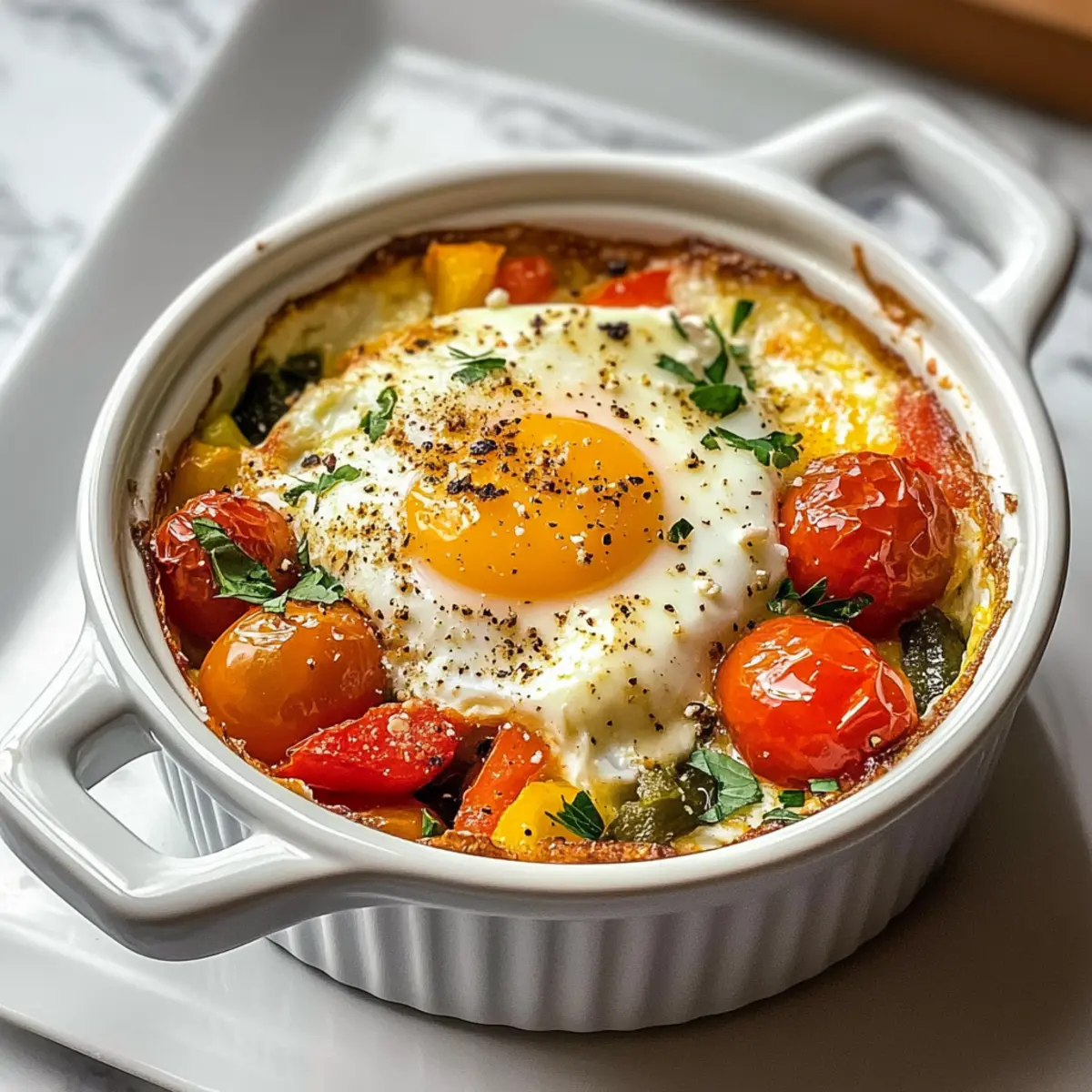 Gebratene Feta-Eier für ein gesundes Frühstück