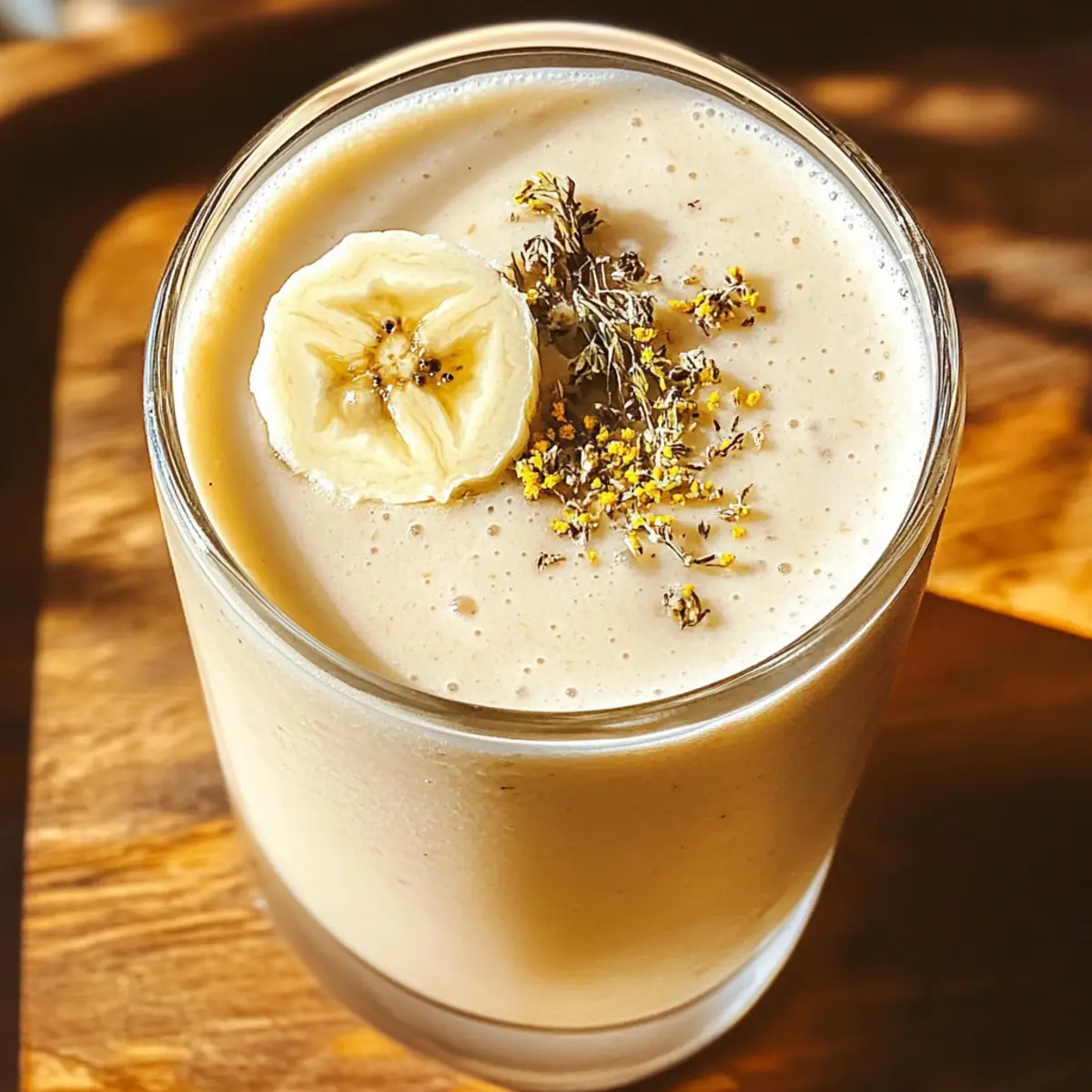 Bananen-Kamillen-Tee-Smoothie für pure Entspannung