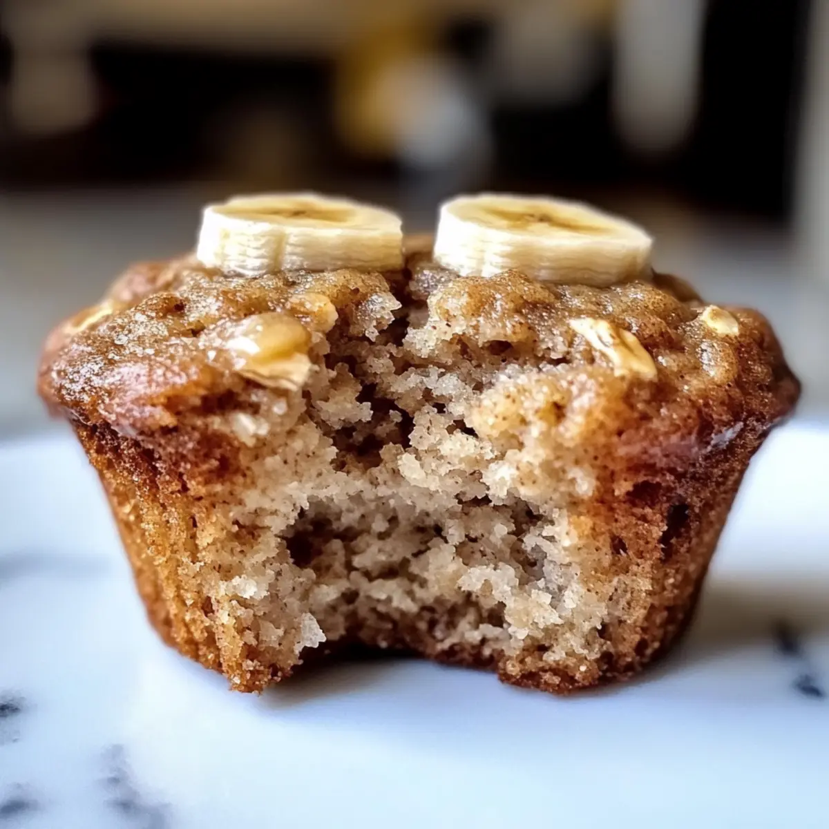 Bananen Haferflocken Muffins für einen gesunden Snack