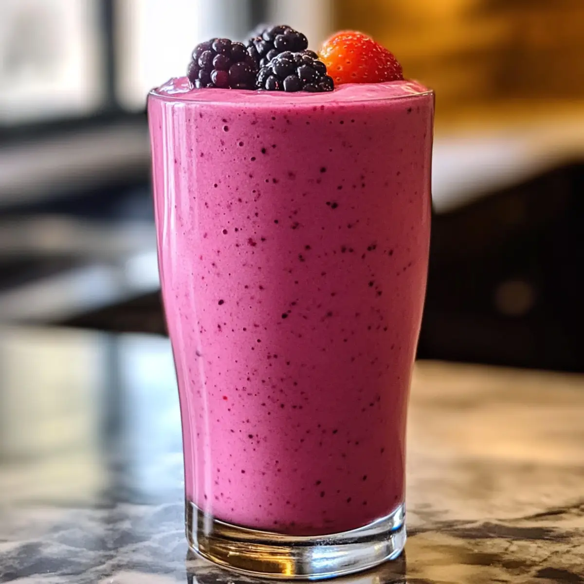 Beerenprotein-Smoothie für Energie und Genuss