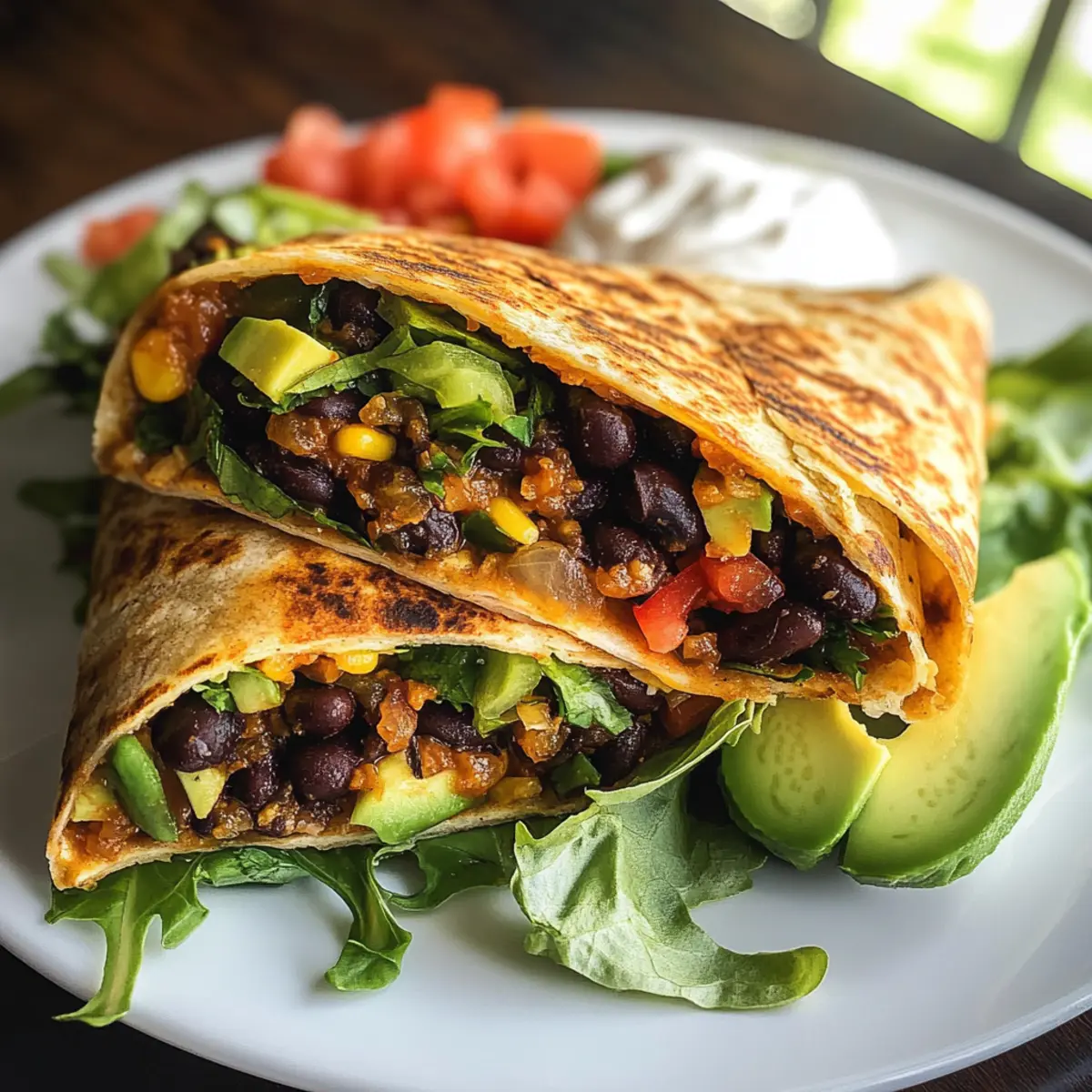 Schwarze Bohnen Crunch Wrap in 20 Minuten zaubern