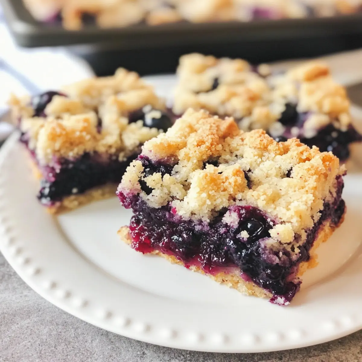 Heidelbeerkrümelriegel – Einfacher Sommergenuss