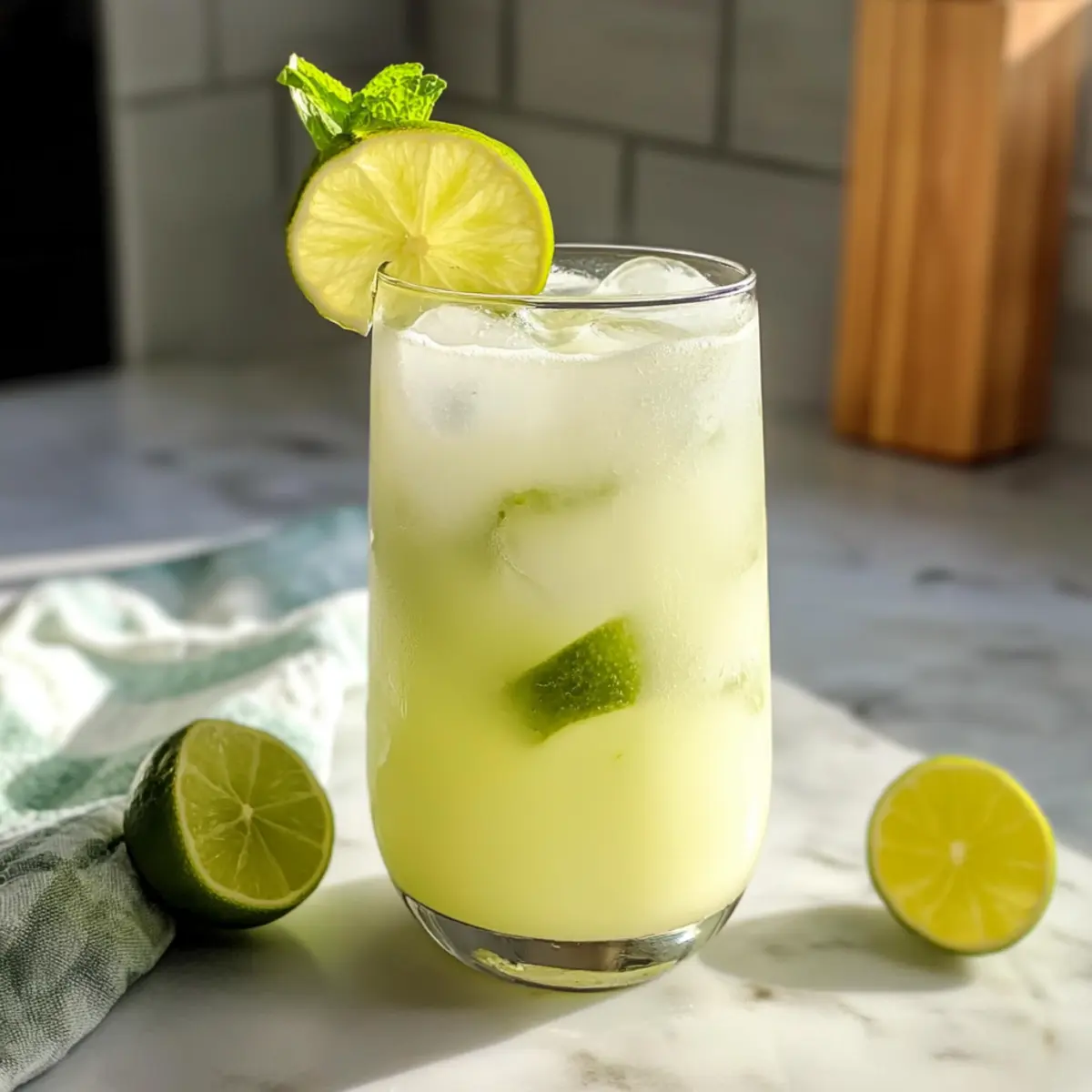 Erfrischende Brasilianische Limette mit 4 Zutaten