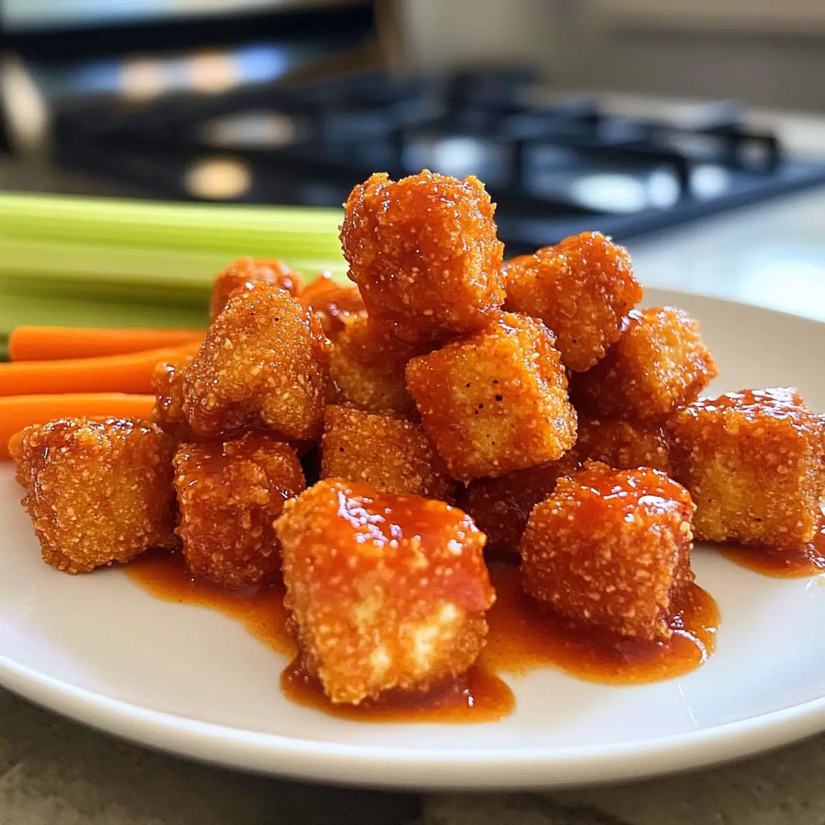 Buffalo Tofu Nuggets für den totalen Snack-Spaß