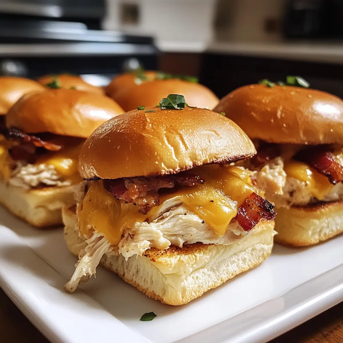 Hühnchen Bacon Ranch Brötchen für jede Feier