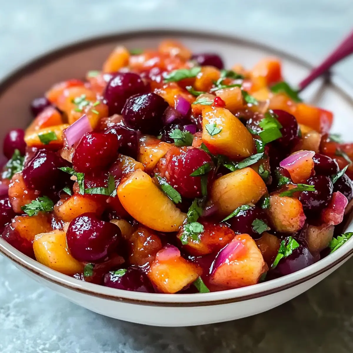 Köstliche Pfirsich-Kirsch-Salsa: Sommerfrische für jeden Snack