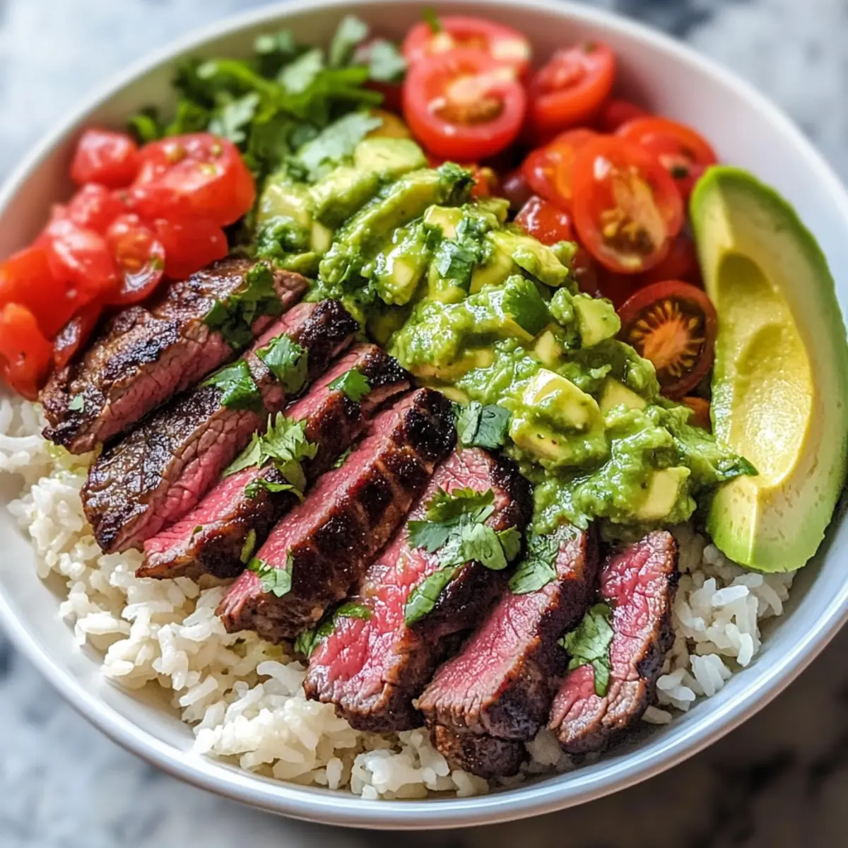 Einfache Koriander-Limetten-Steak-Bowls für jeden Tag