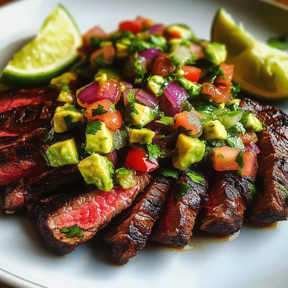 Flanksteak mit Avocado-Salsa für jeden Anlass