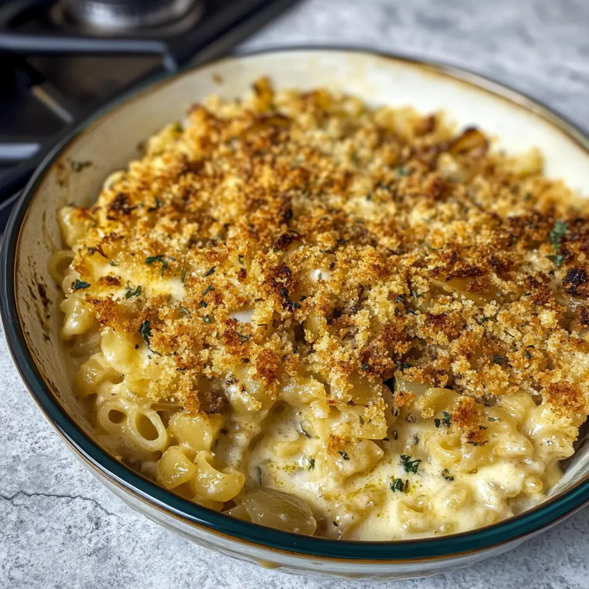 Französische Zwiebel-Suppen-Pasta für pure Gemütlichkeit