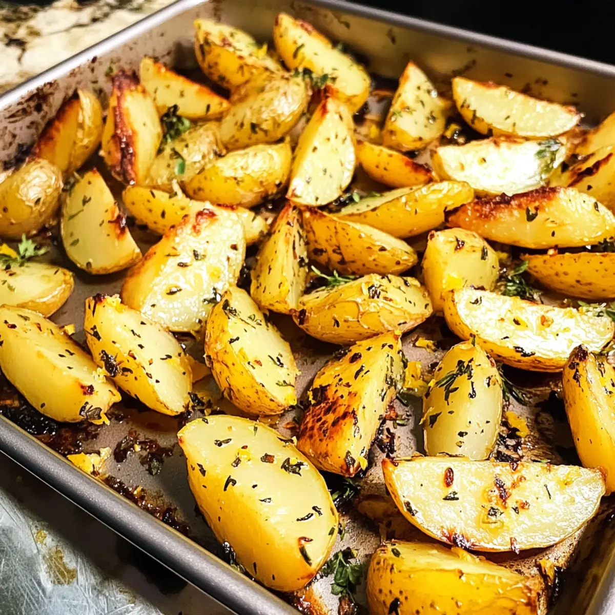 Griechische Zitronenkartoffeln mit Knoblauchzauber
