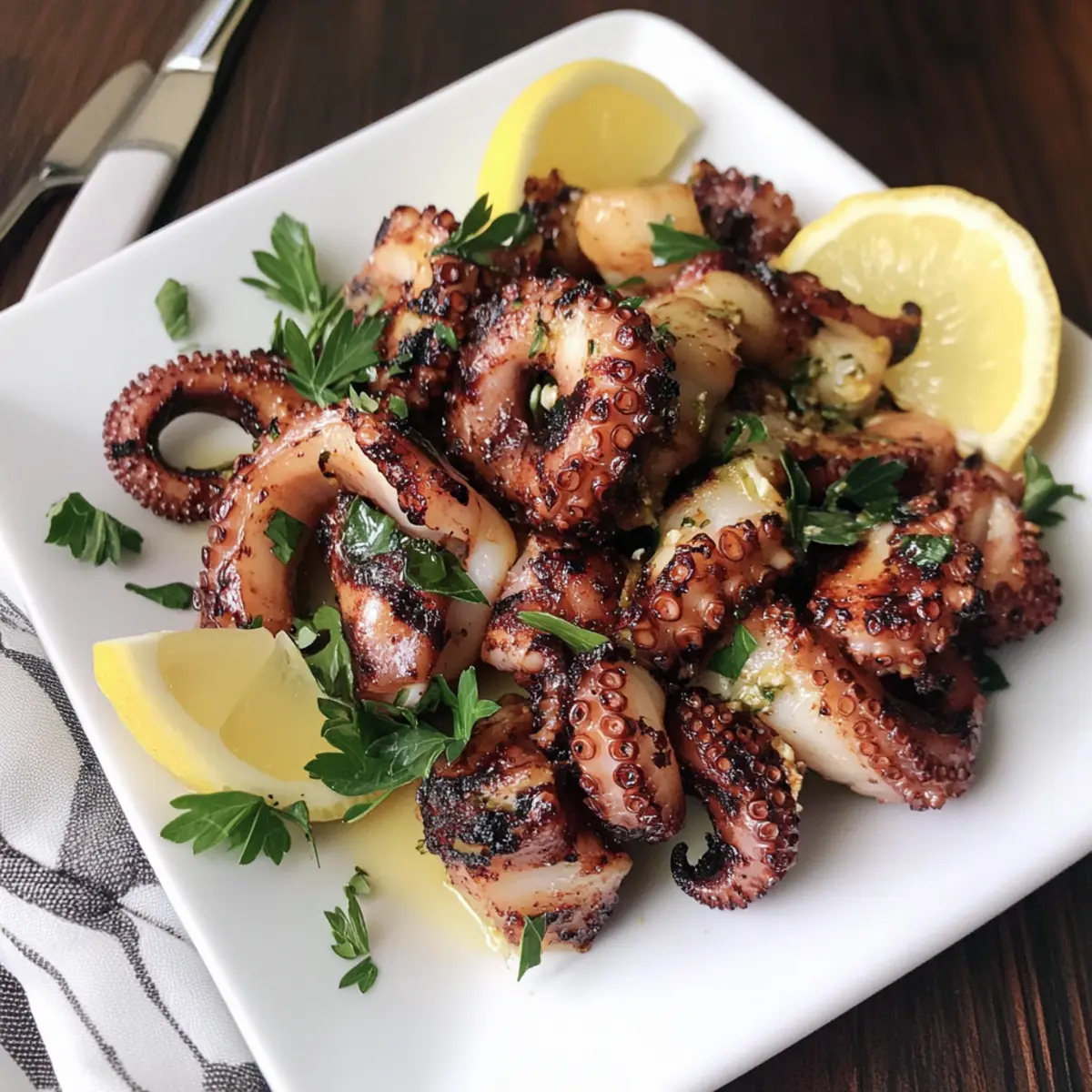 Gegrillter Oktopus griechischer Art leicht gemacht