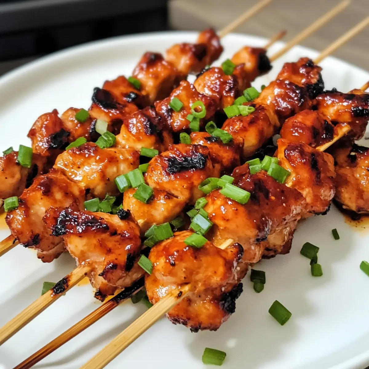 Koreanische Hähnchenspieße mit Gochujang genießen