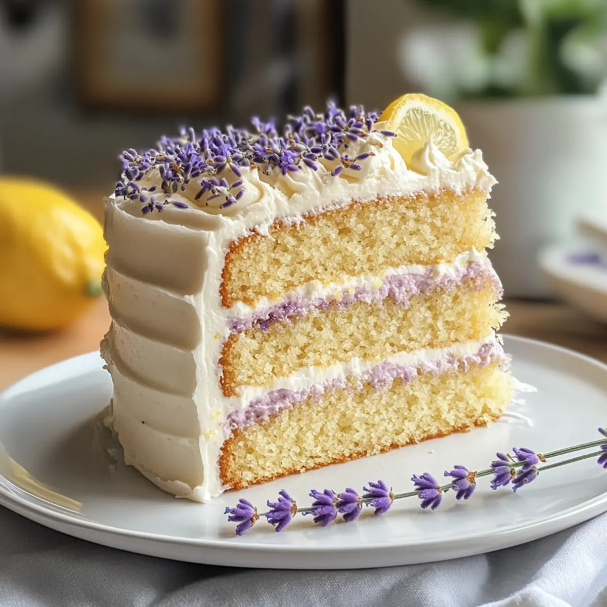 Zitronen-Lavendel-Kuchen für frische Genussmomente