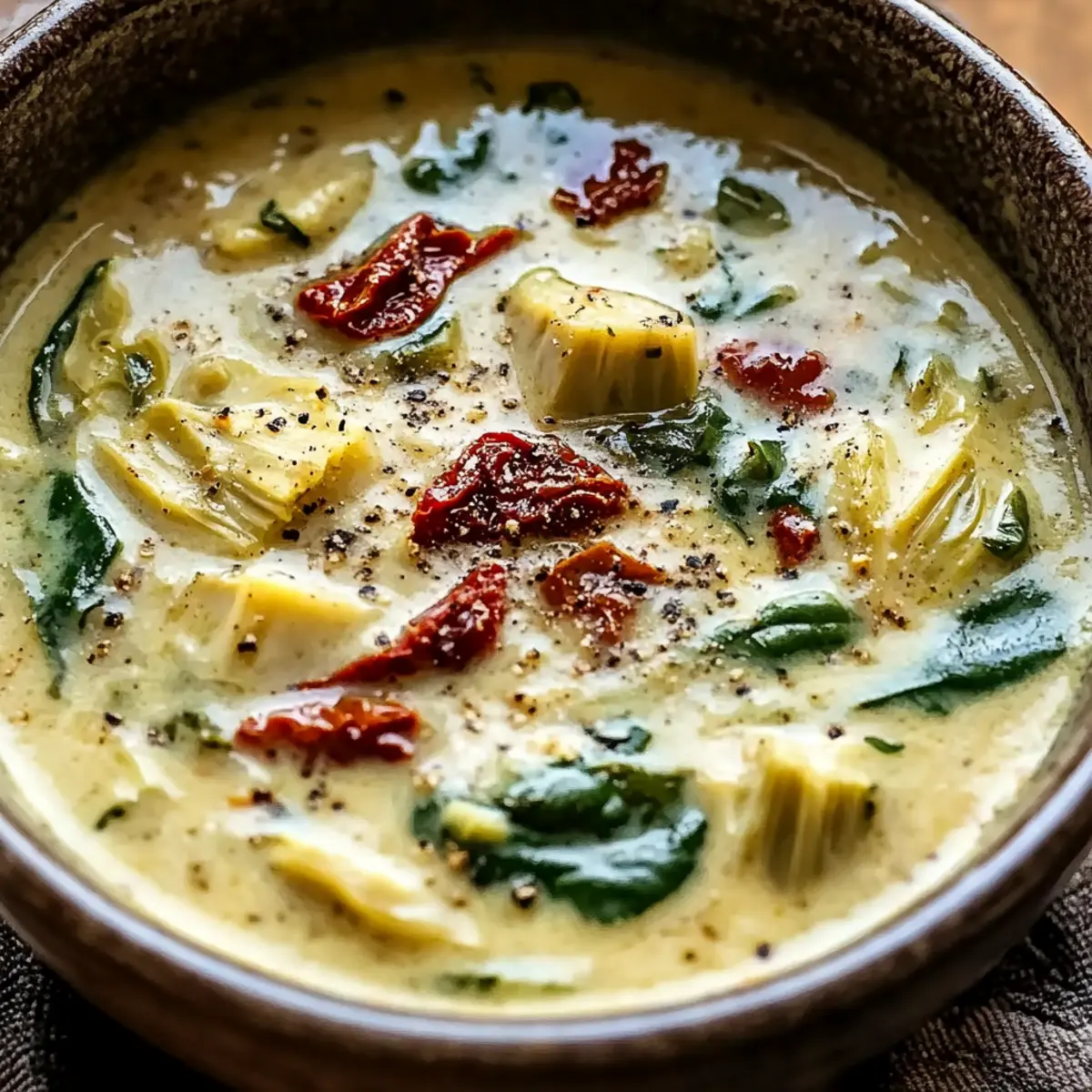 Zitronige toskanische Artischockensuppe frisch genießen