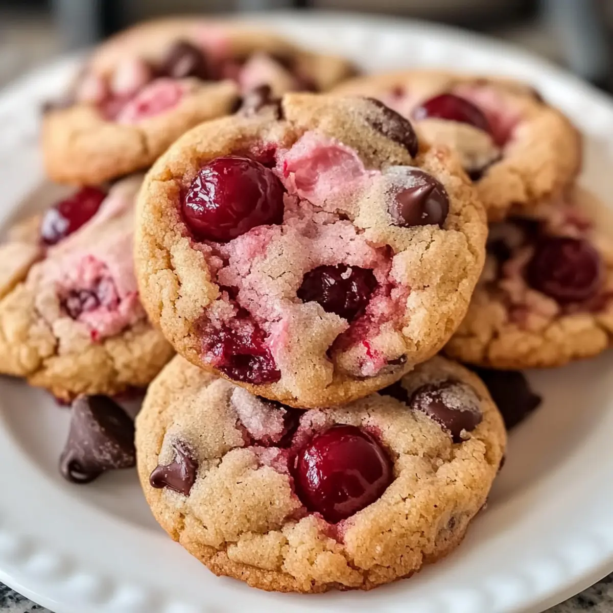 Maraschino-Kirschkekse für fruchtigen Genuss