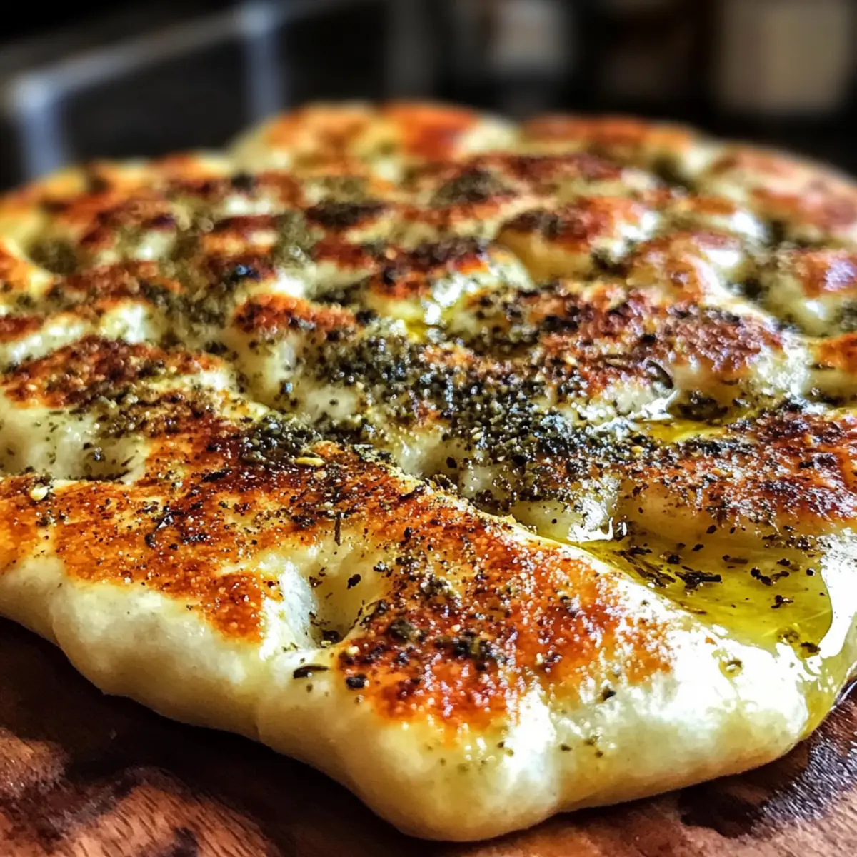 Pillowiger libanesischer Manakeesh mit Za’atar