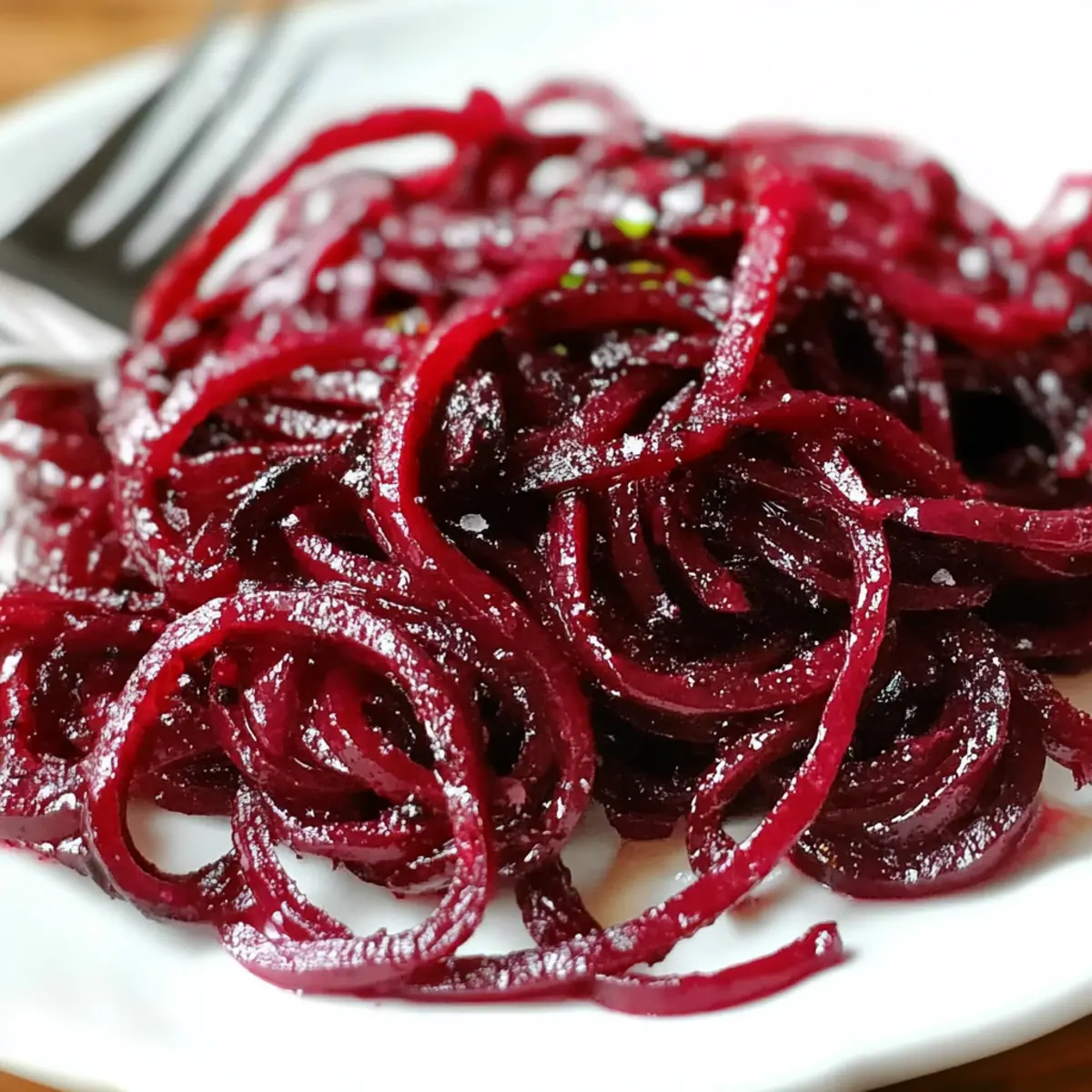 Geröstete spiralisierte Rüben mit Honig-Senf-Vinaigrette