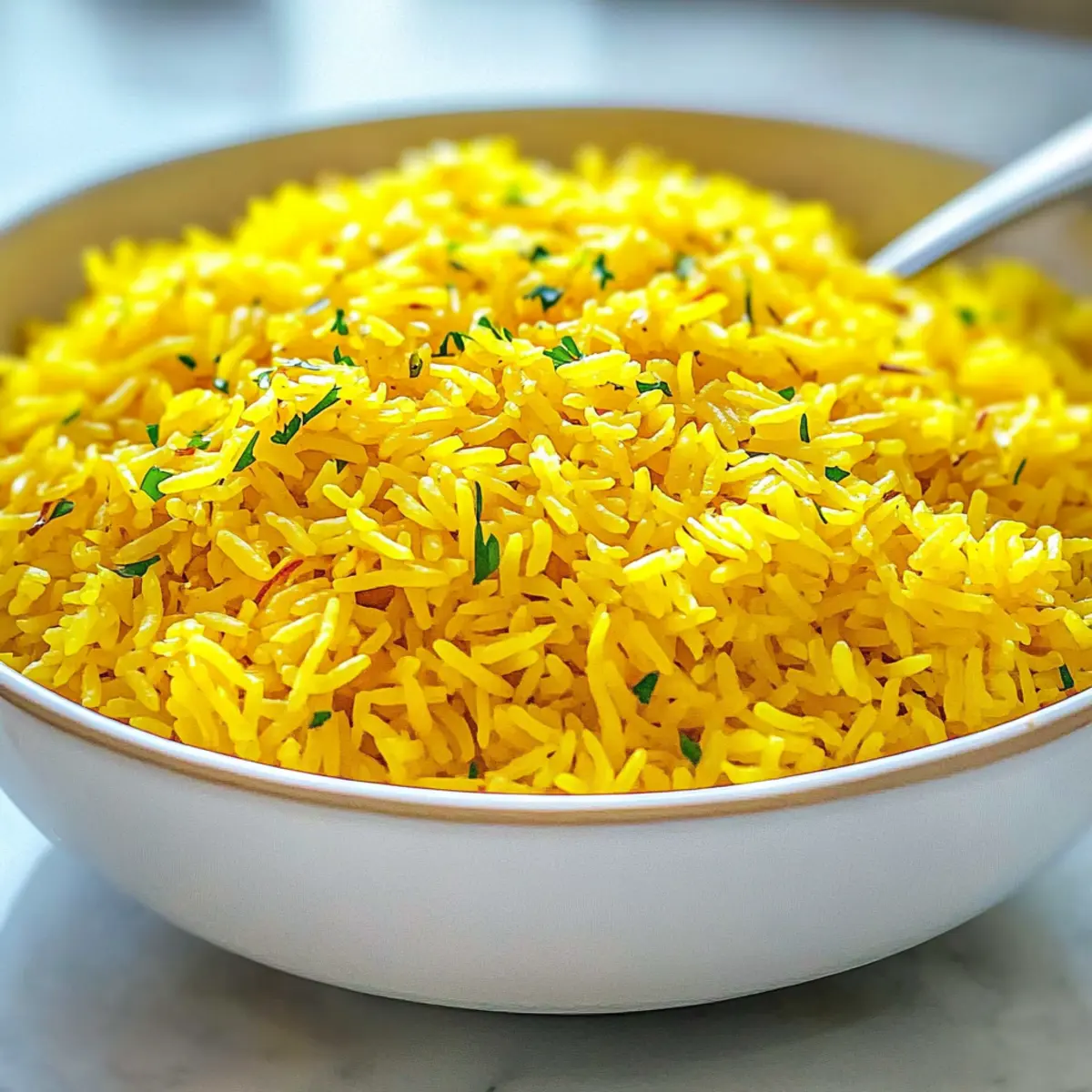 Fluffiger Safranreis für jeden Anlass genießen