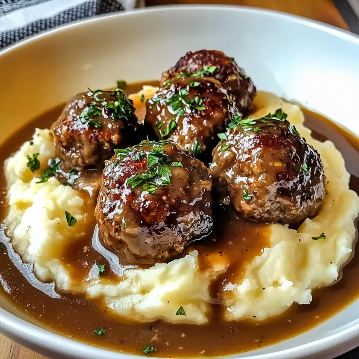 Salisbury-Steak-Fleischbällchen für herzlichen Genuss