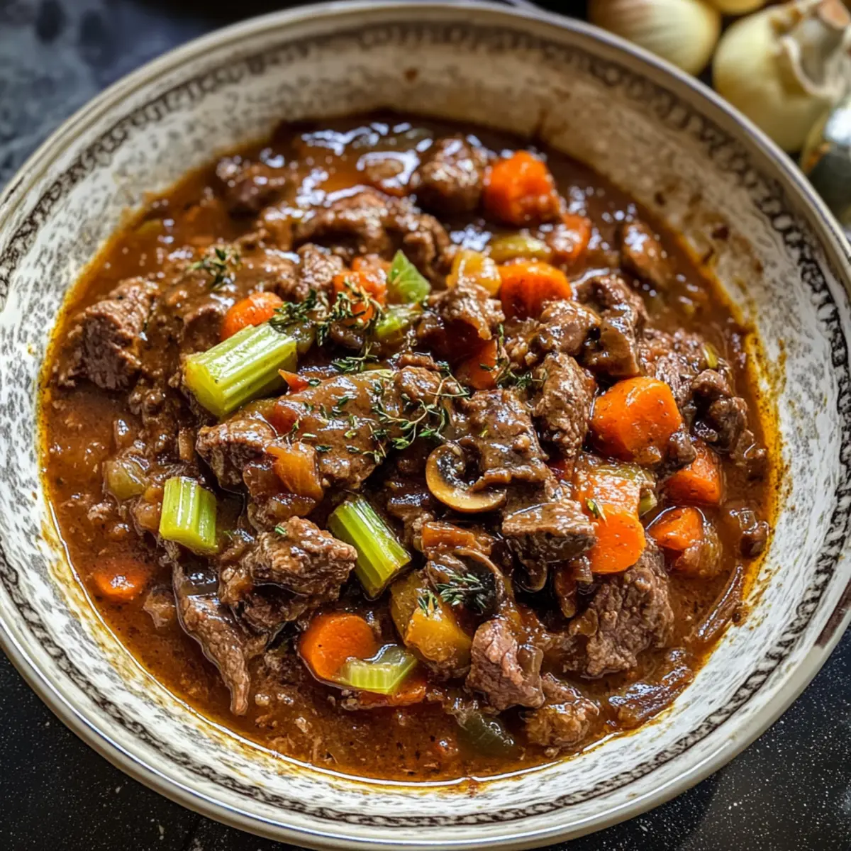 Rindfleisch-Eintopf: Herzhaftes italienisches Comfort Food