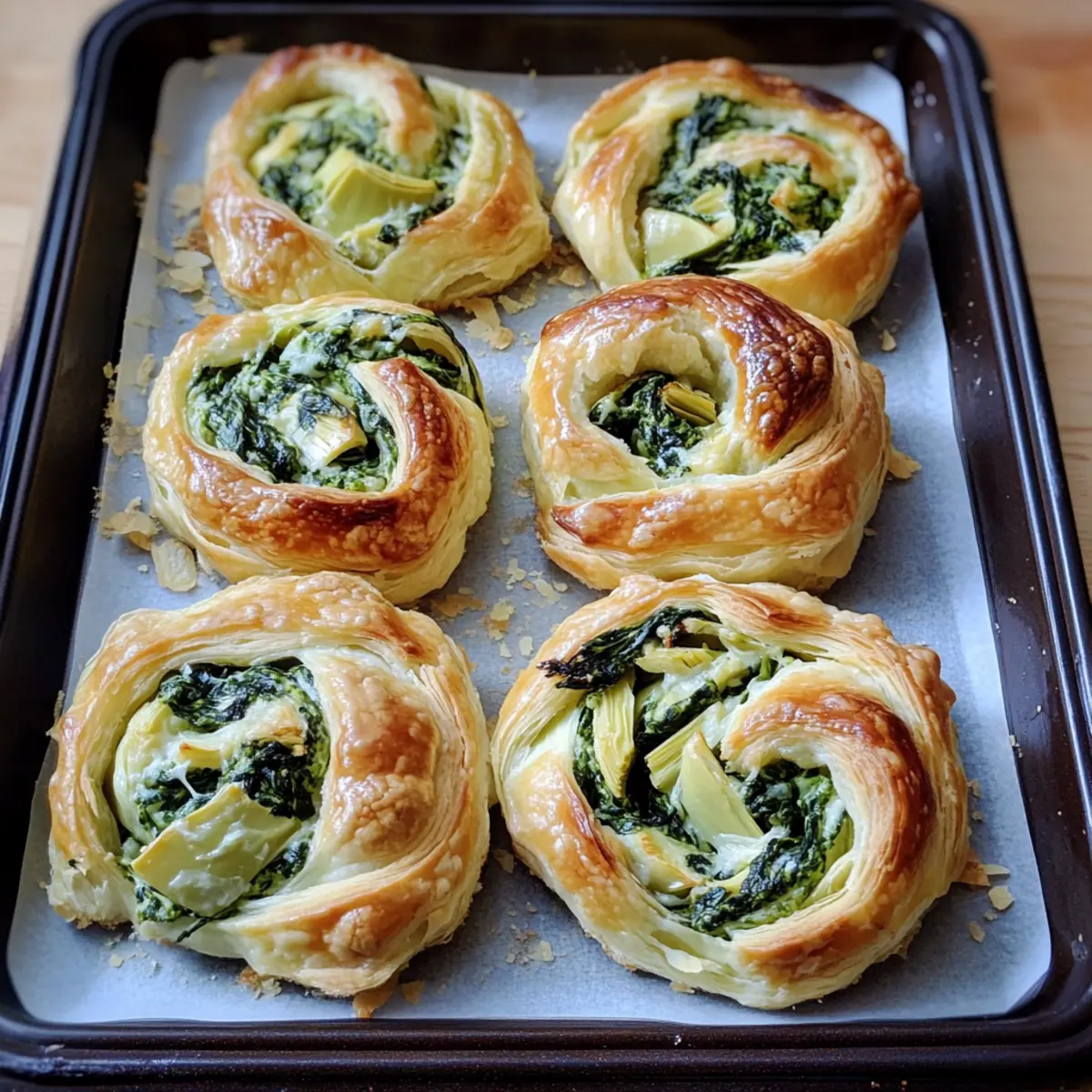 Spinat-Artischocken-Wirbel für perfekten Genuss