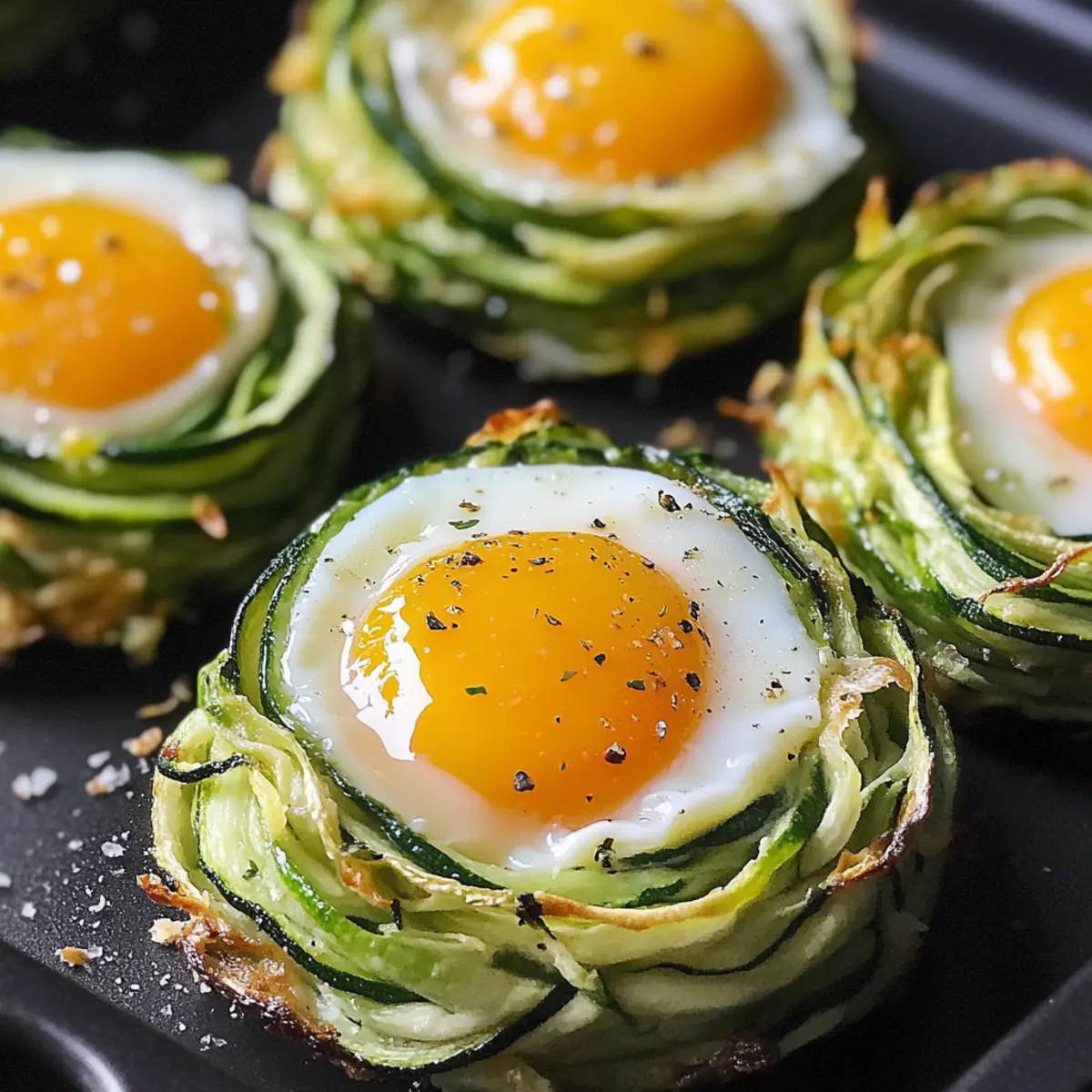Zucchini-Ei-Nester: Gesunde Delikatesse für Zuhause
