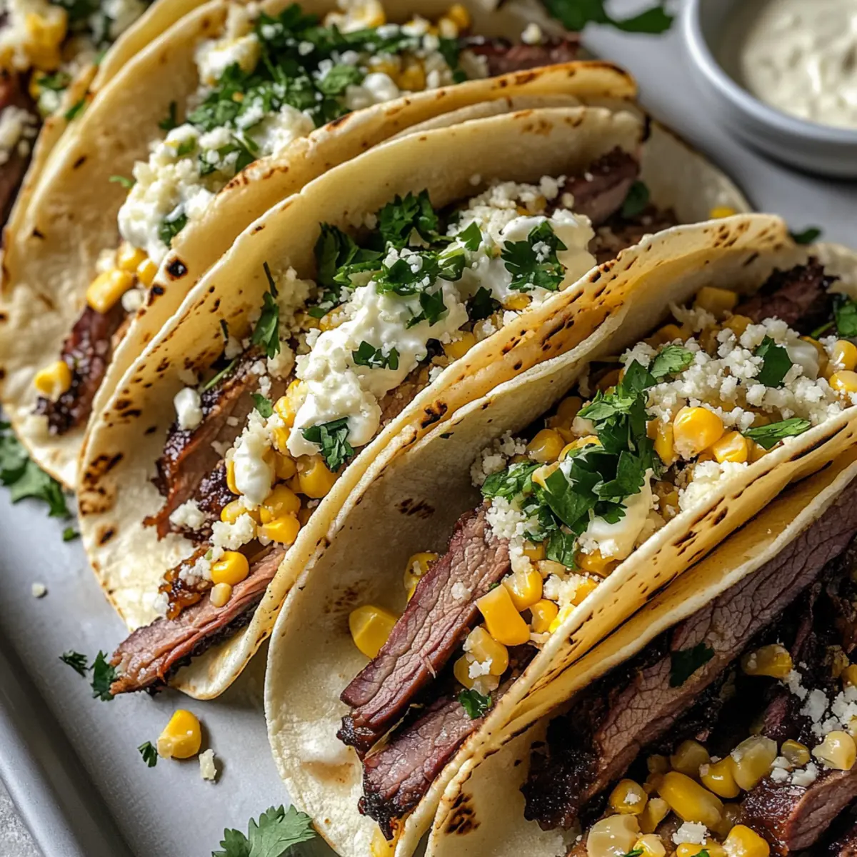 Brisket Elote Tacos für dein nächstes BBQ Fest!