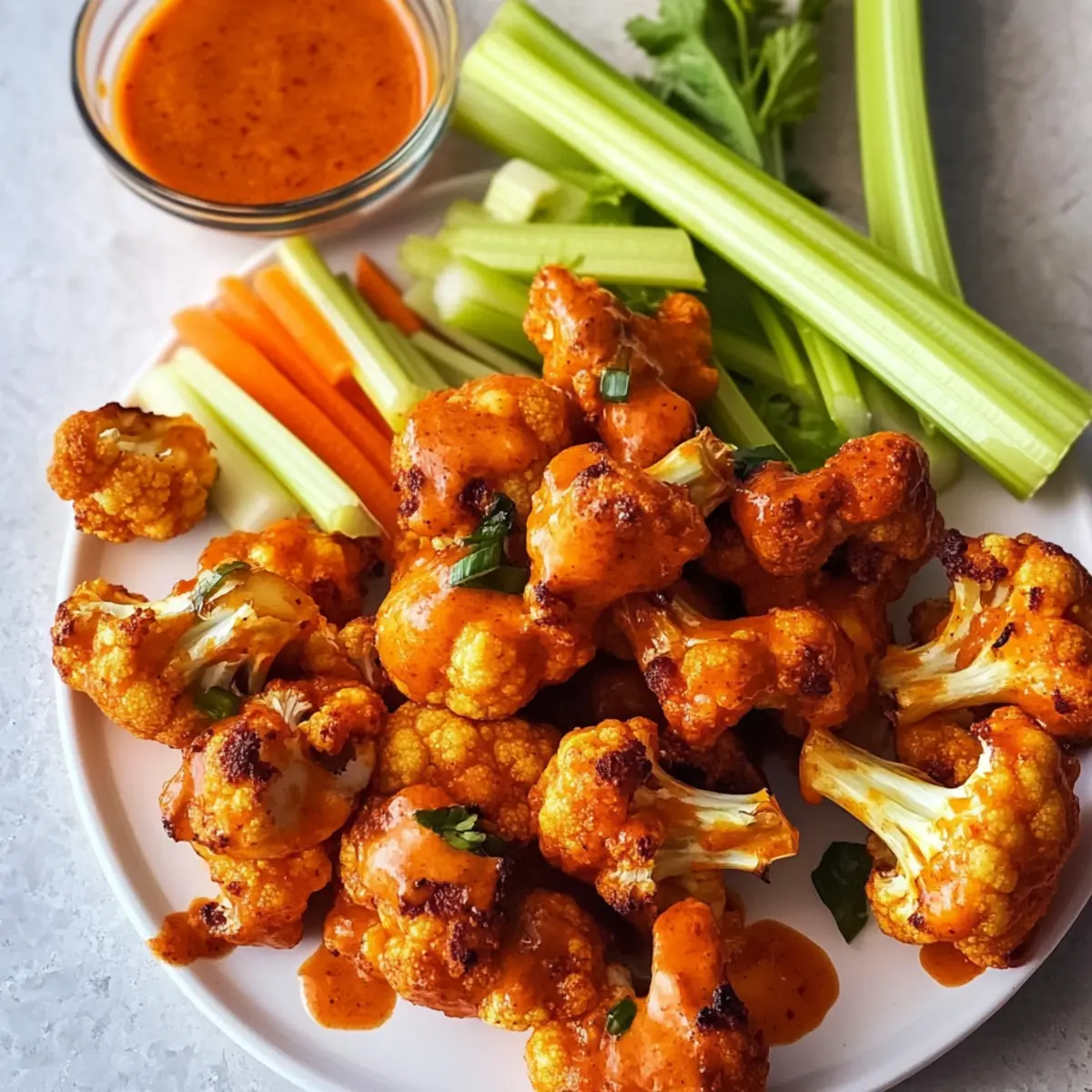 Buffalo Blumenkohl Bissen für den perfekten Snack