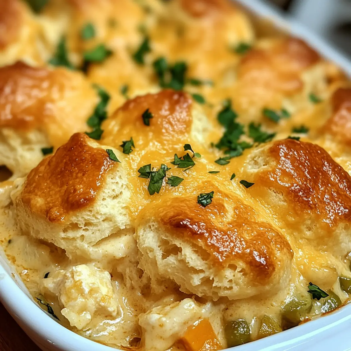 Cheddar-Bay-Hühnchen-Cobbler für gemütliche Abende