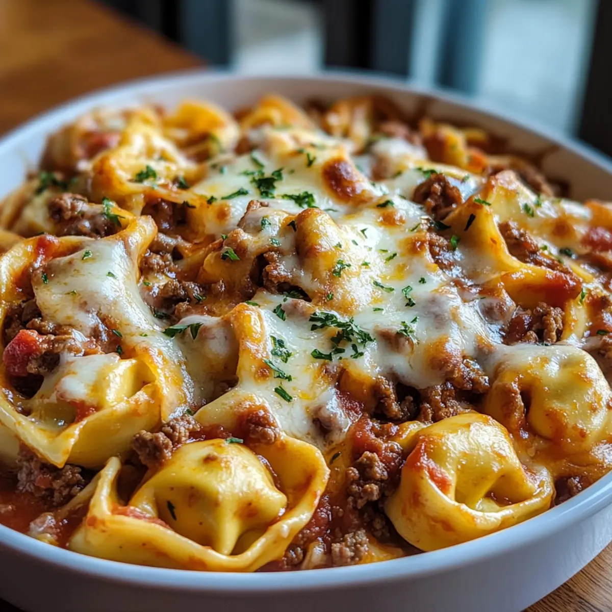 Käse Taco Tortellini Auflauf für die ganze Familie