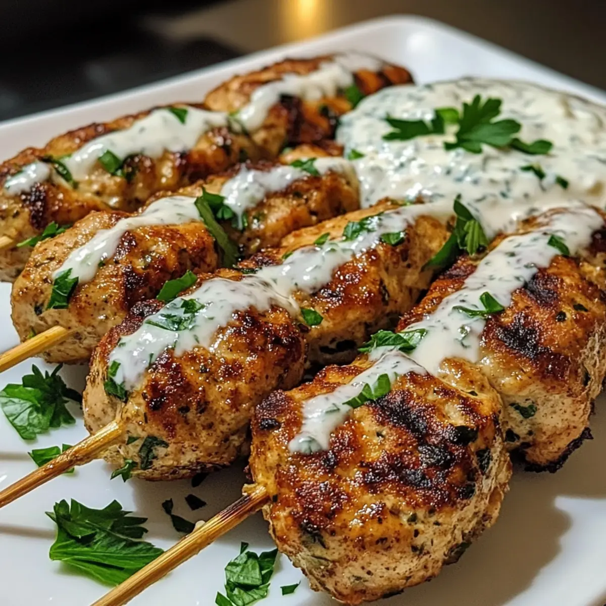 Hühnchen-Kofta mit Knoblauch-Joghurtsauce für jeden Tag
