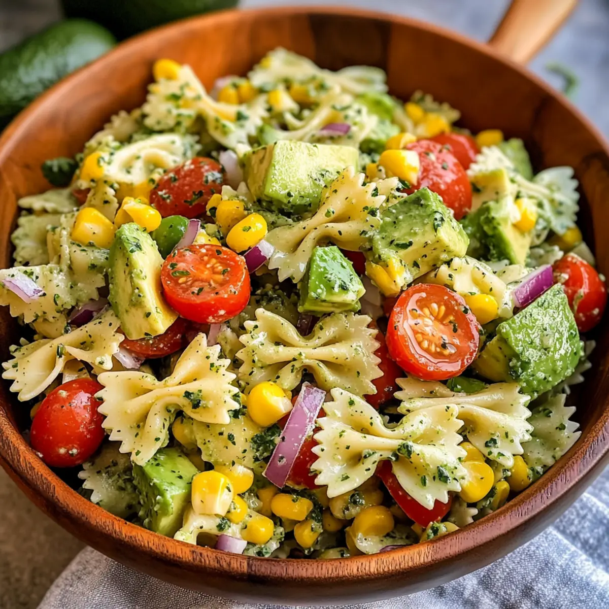 Koriander Limetten Nudelsalat für den Sommer genießen