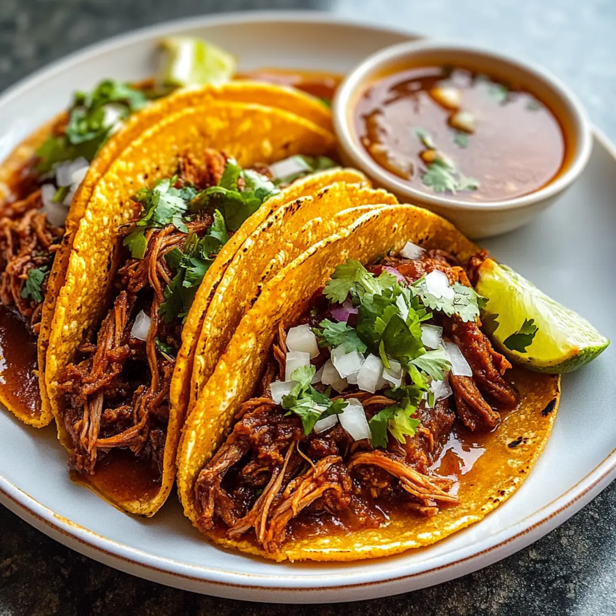 Crock Pot Rindfleisch Birria Tacos ganz einfach machen