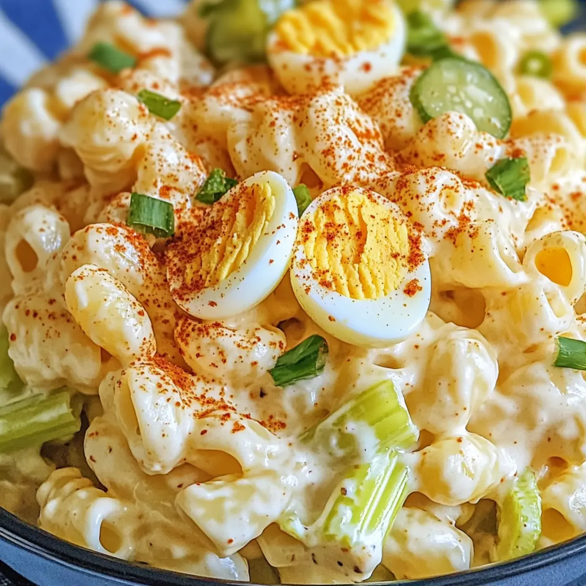 Teufelseier-Pasta-Salat für deinen nächsten Potluck