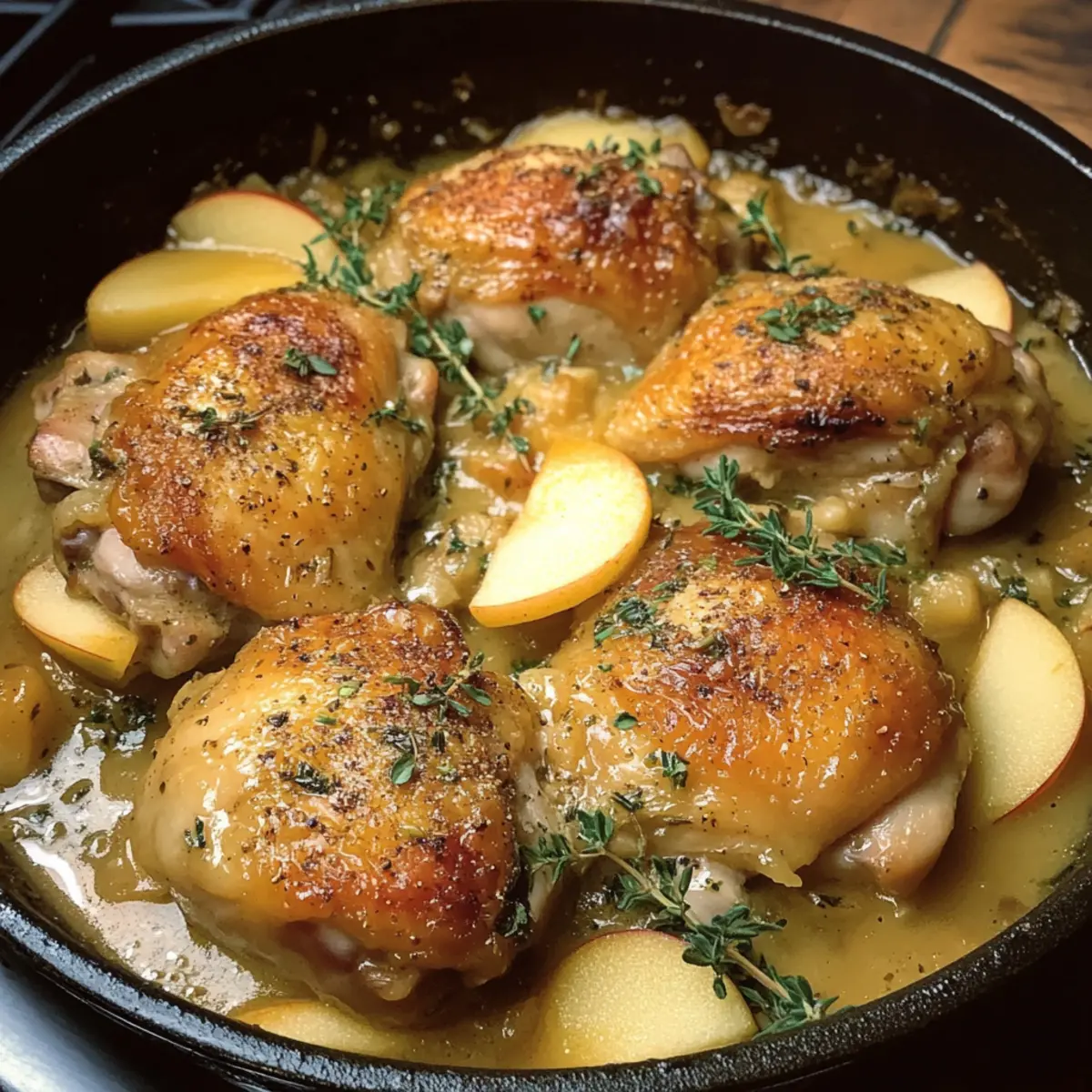 Apfelwein-Hühnchen für gemütliche Abende