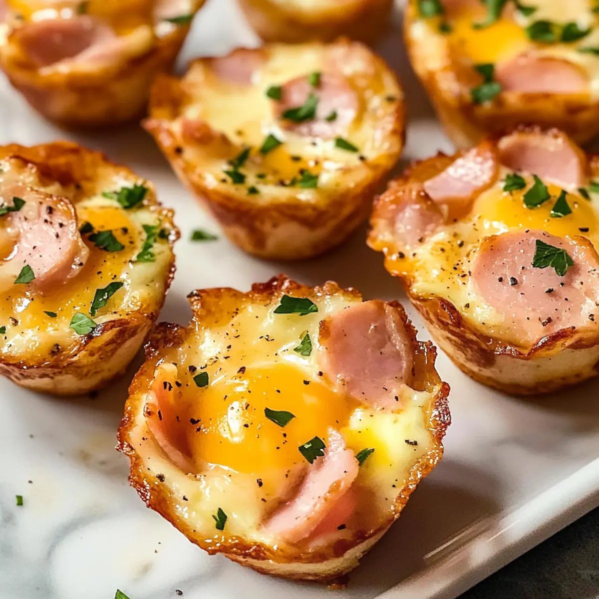 Schinken-Käse-Ei-Becher für ein schnelles Frühstück