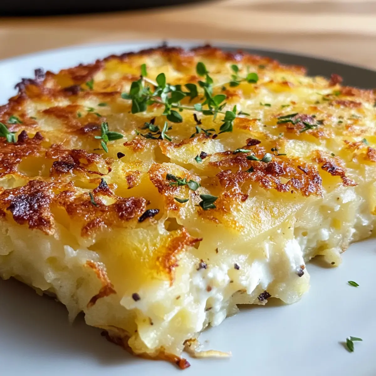 Hüttenkäse Kartoffelrösti Auflauf ganz einfach genießen