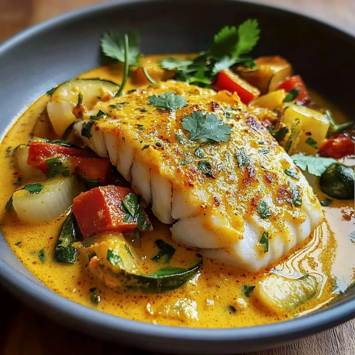 Kabeljau mit Kokos-Curry für ein einfaches Dinner