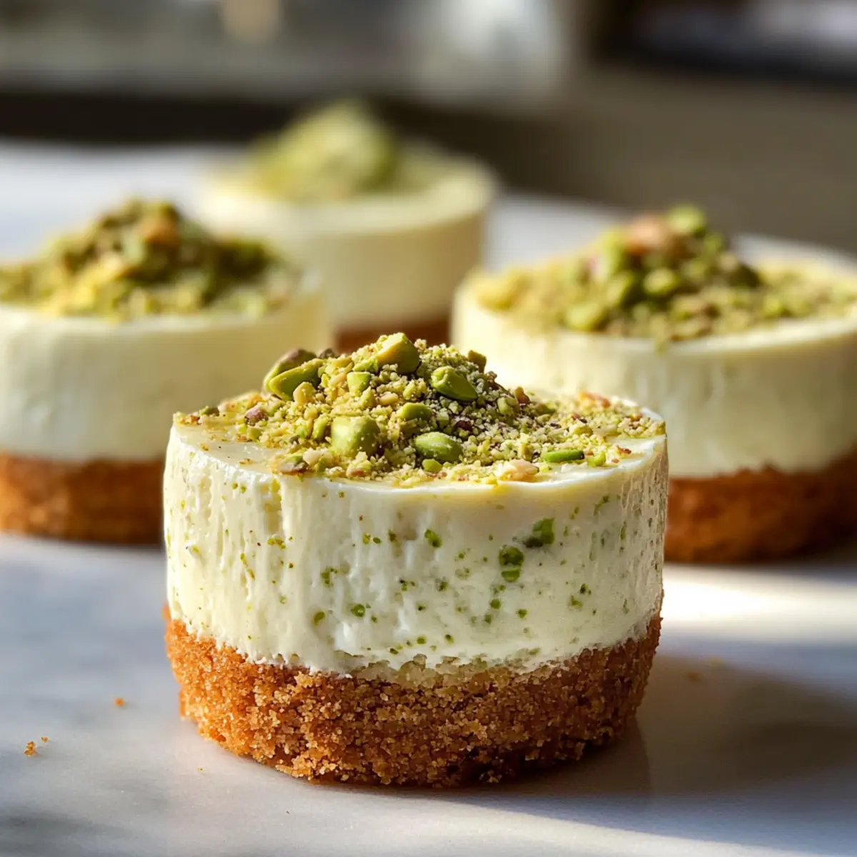 Mini Pistazien Käsekuchen: Einfaches Dessert für Feste