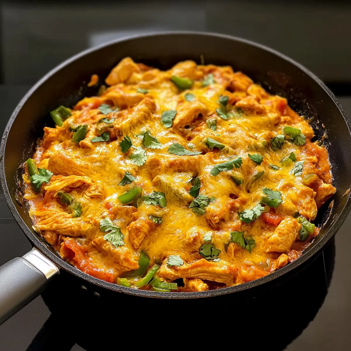 Eintopf Keto Niedrige Kohlenhydrate Hähnchen Enchilada
