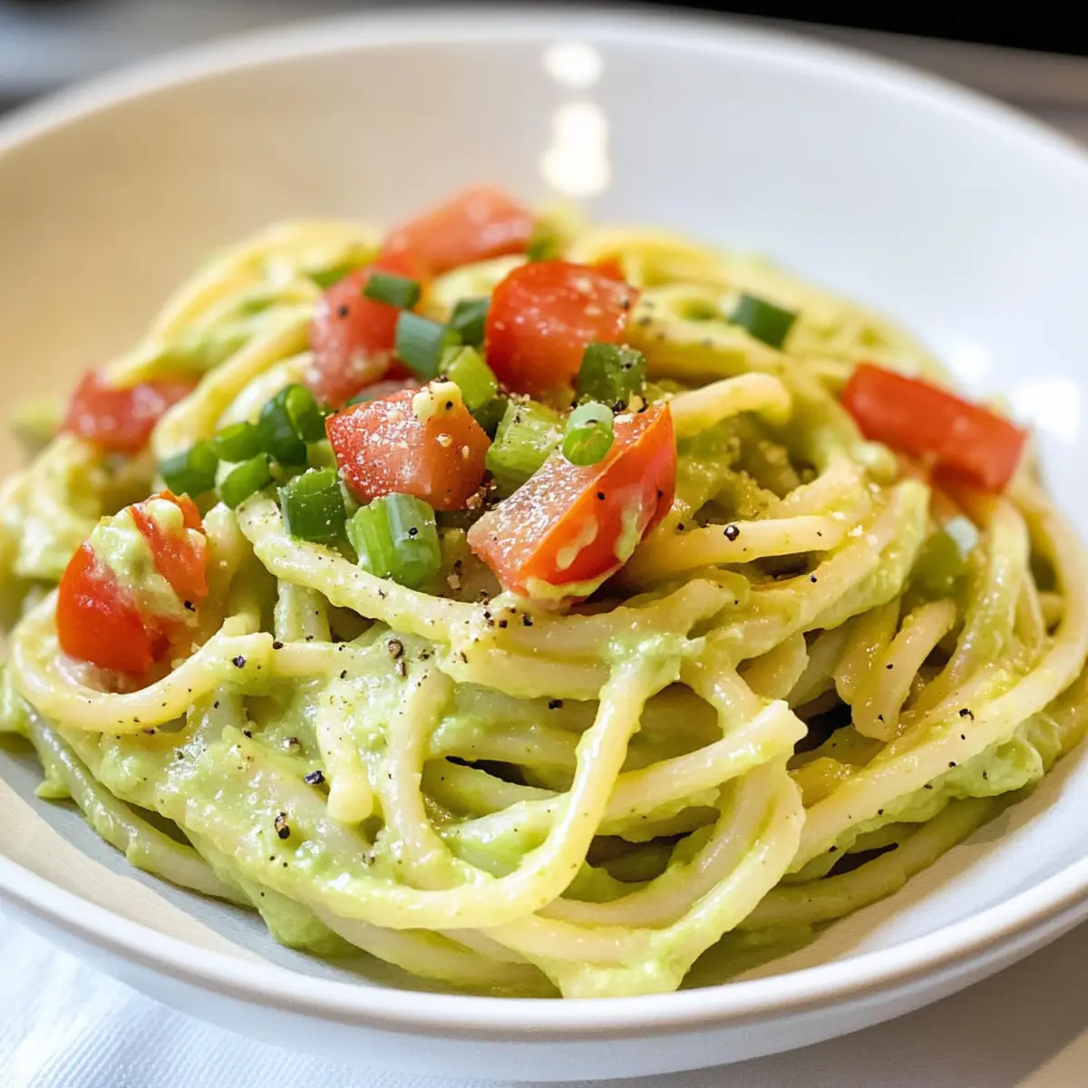 Schnelle einfache Avocado Pasta in 15 Minuten