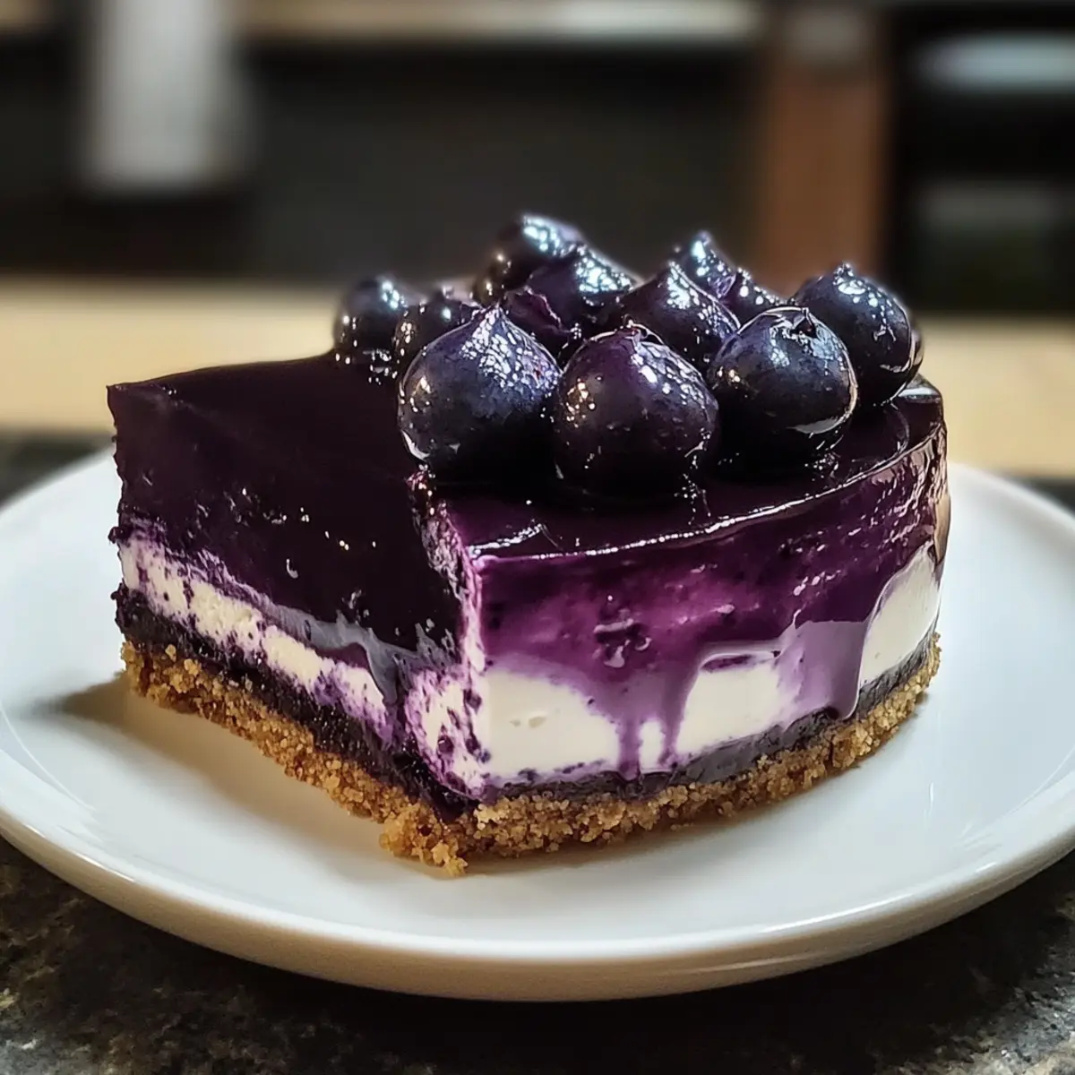 Ravenclaw Mitternachts-Blaubeer-Käsekuchen Rezept