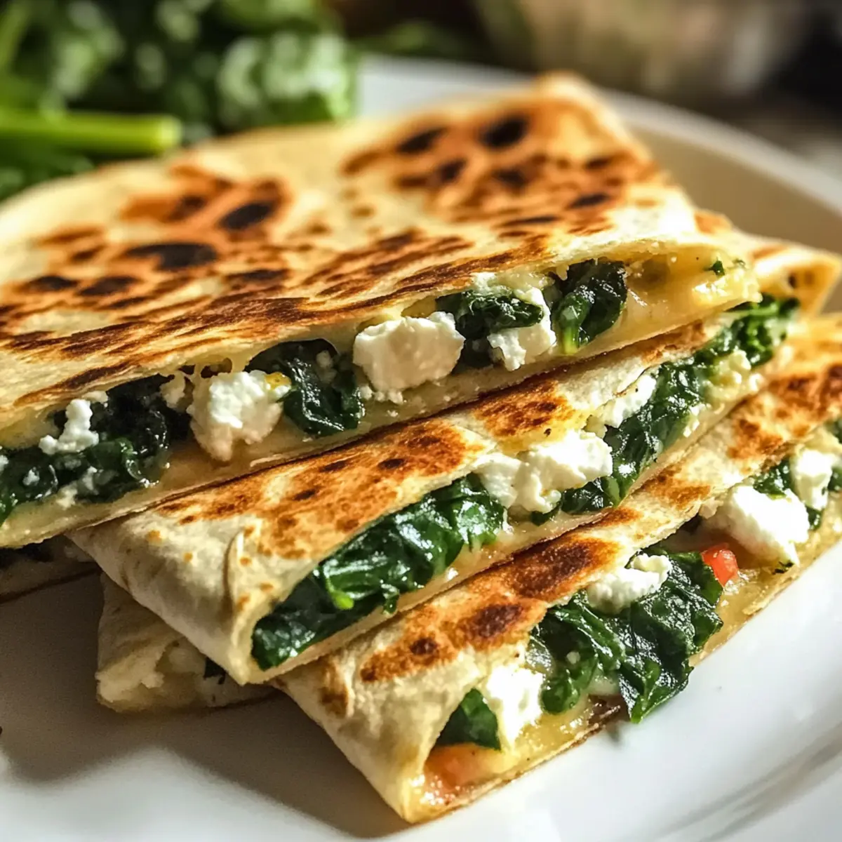 Spinat-Feta-Quesadillas: Schnelles Genussrezept
