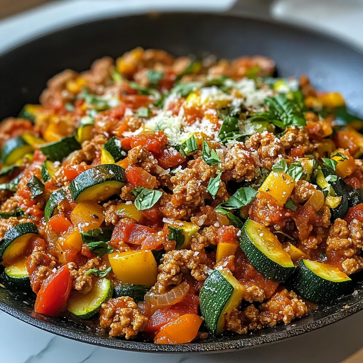 Puten-Zucchini-Pfanne für ein schnelles Abendessen