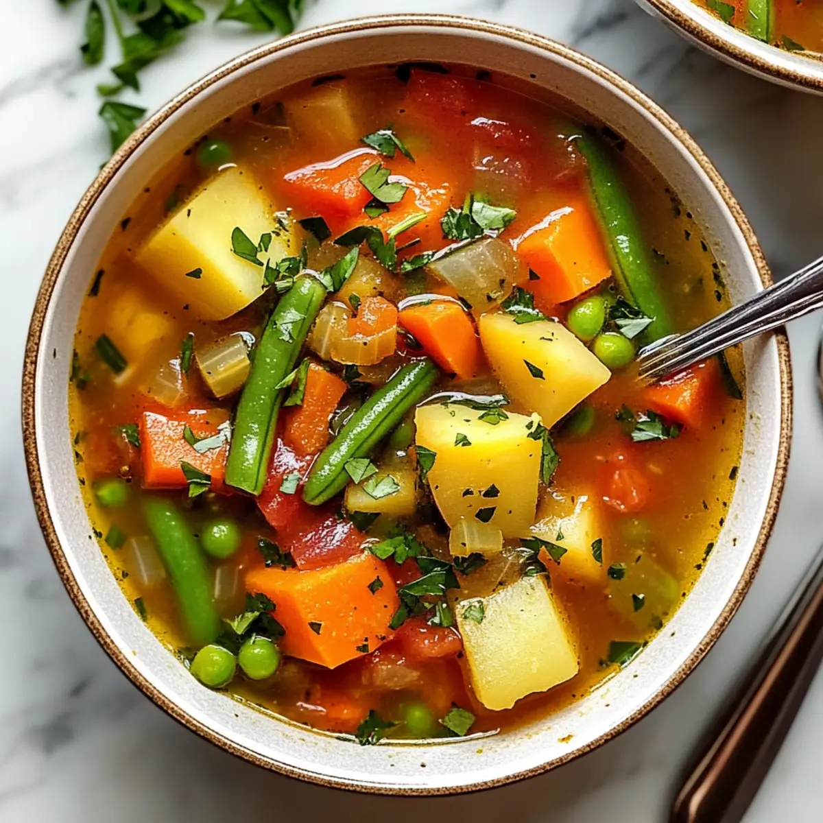 Einfache Gemüsesuppe für jede Jahreszeit