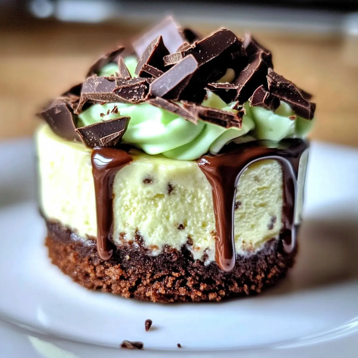 Andes-Minz-Mini-Käsekuchen für Schokoladenliebhaber