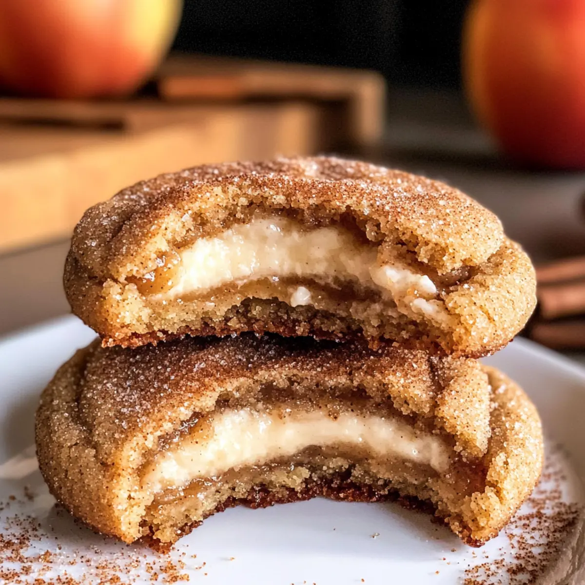 Apfelwein Käsekuchen Plätzchen für den Herbst