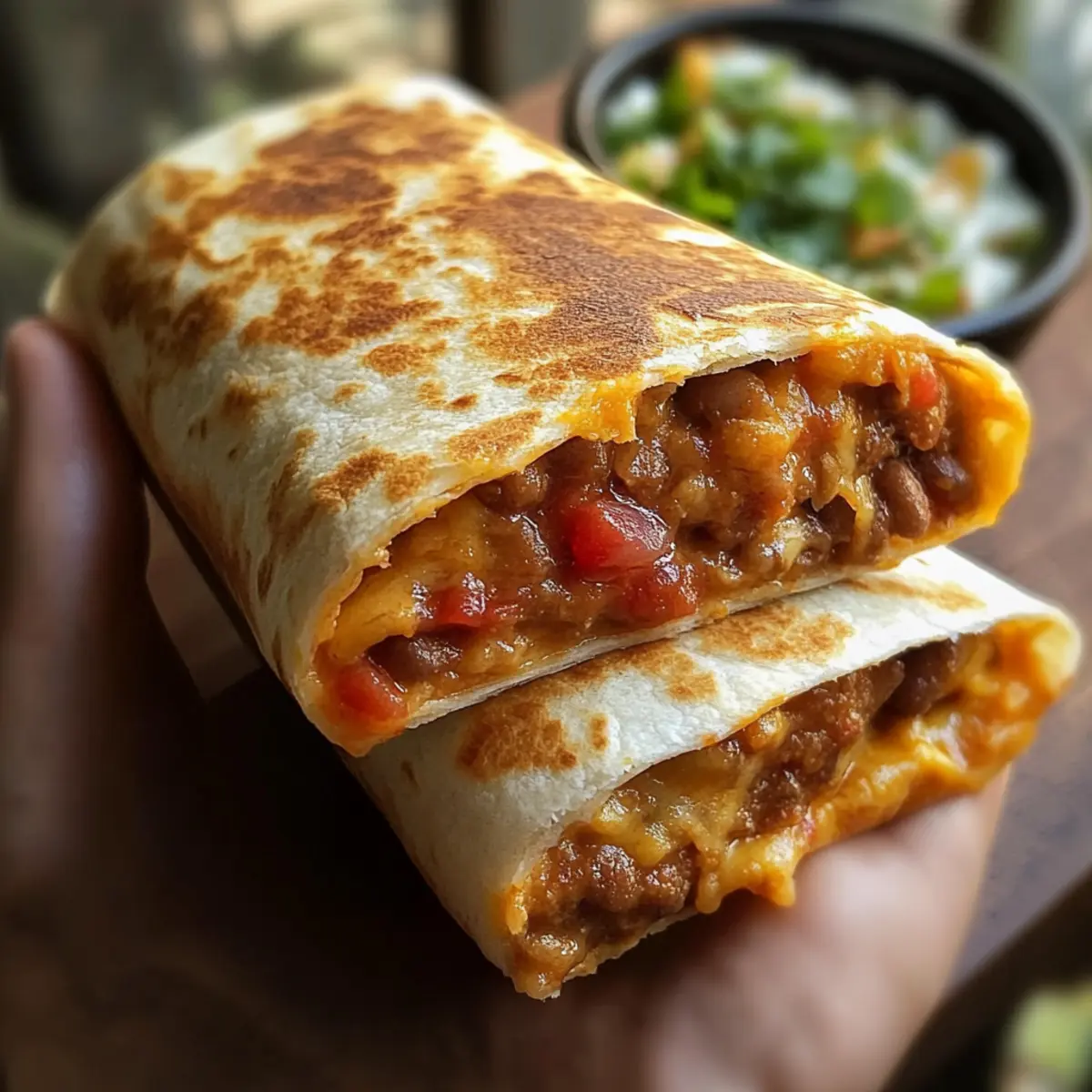 Crispy vegetarische Bohnenburritos in 20 Minuten